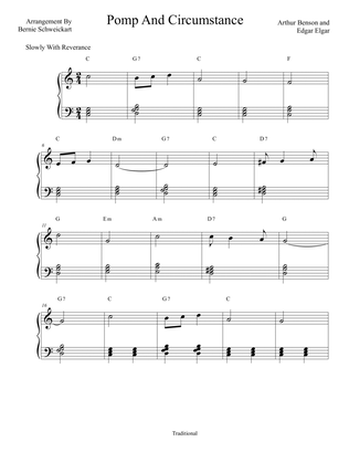 Book cover for Pomp And Circumstance (In C Major)