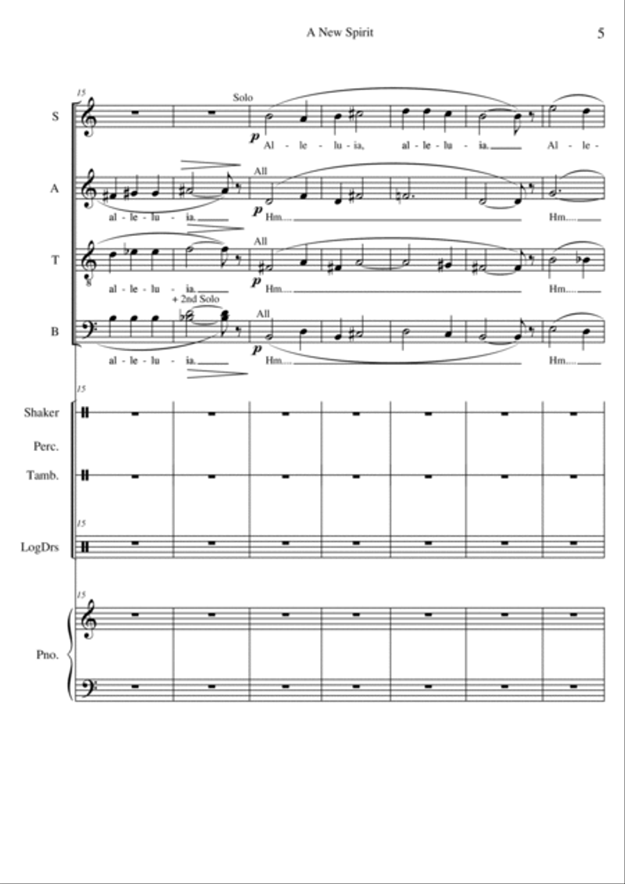 A New Spirit 4-Part scores gallery preview page 5