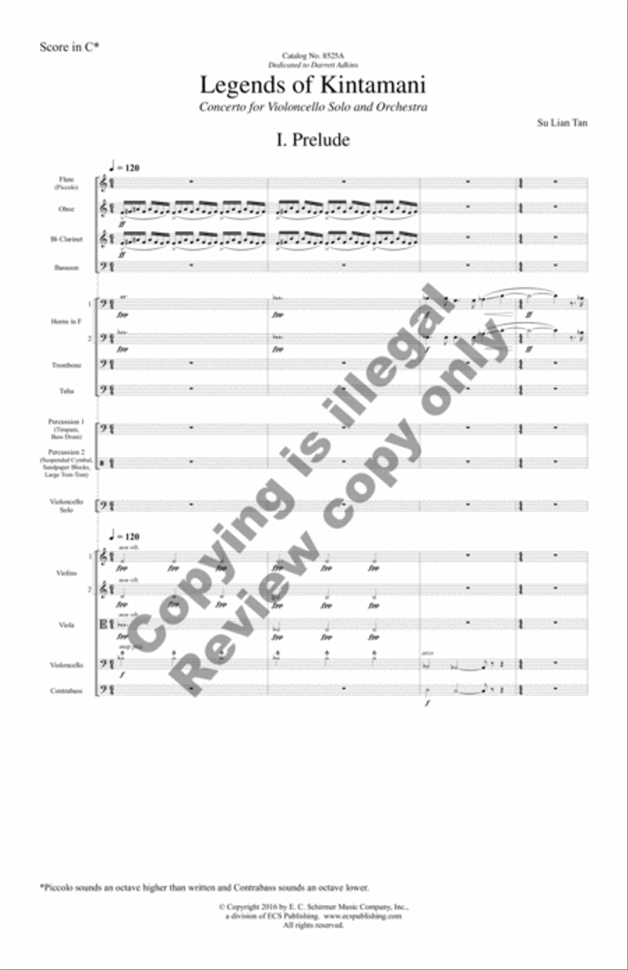 Legends of Kintamani (Additional Orchestra Score) Score scores gallery preview page 3