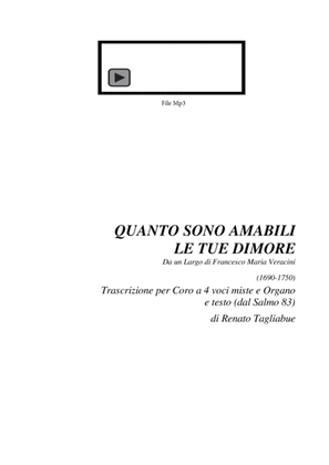 LARGO - Veracini - QUANTO AMABILI SONO LE TUE DIMORE - Arr. for SATB Choir and Organ