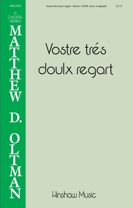 Book cover for Vostre Tres Doulx Regart