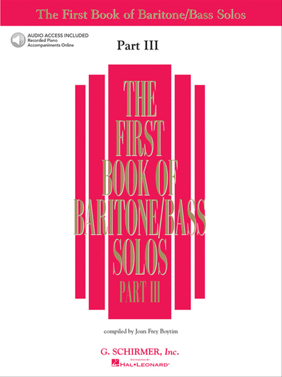 First Book of Baritone/Bass Solos – Part III Bass Voice scores gallery preview page 1