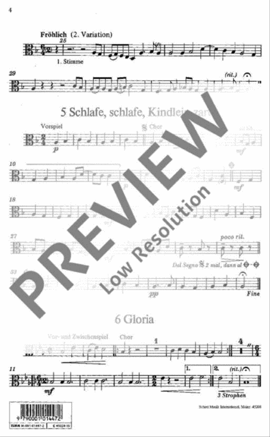 Mit freudigem Schall Choir scores gallery preview page 5