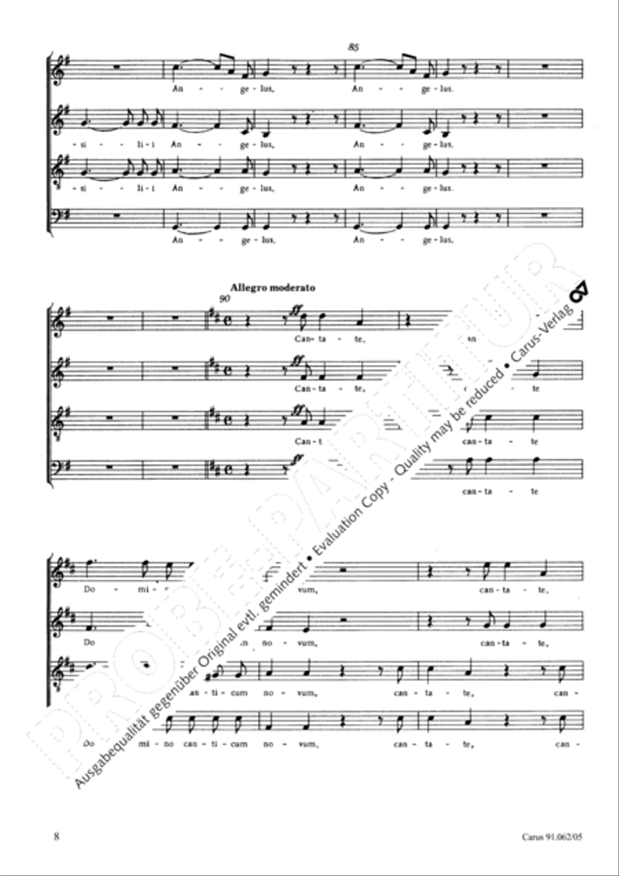 Exsulta filia Sion Exsulta filia Sion 4-Part scores gallery preview page 9