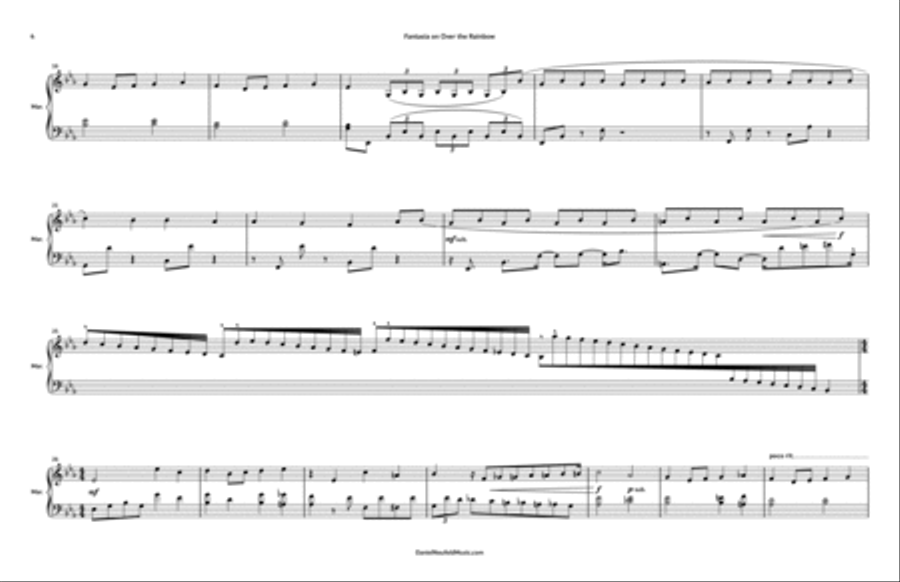 Over The Rainbow Marimba scores gallery preview page 4