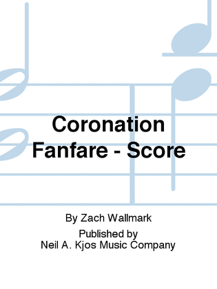 Book cover for Coronation Fanfare - Score