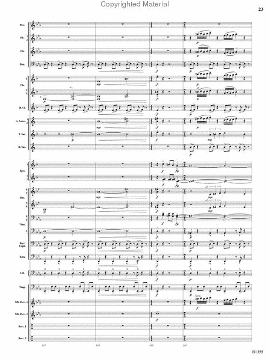 With Ever Joyful Hearts Concert Band scores gallery preview page 21