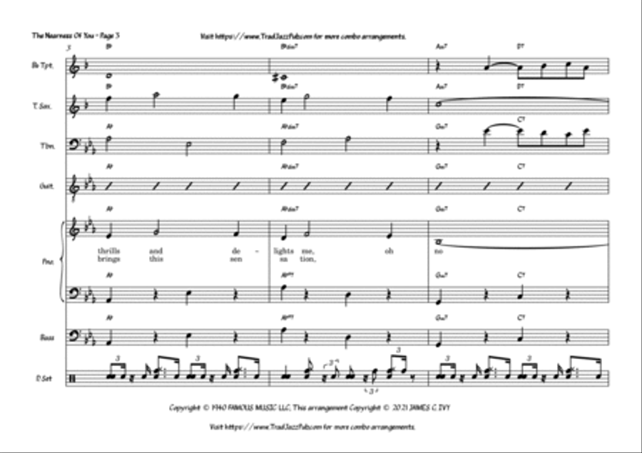 The Nearness Of You Large Ensemble scores gallery preview page 3