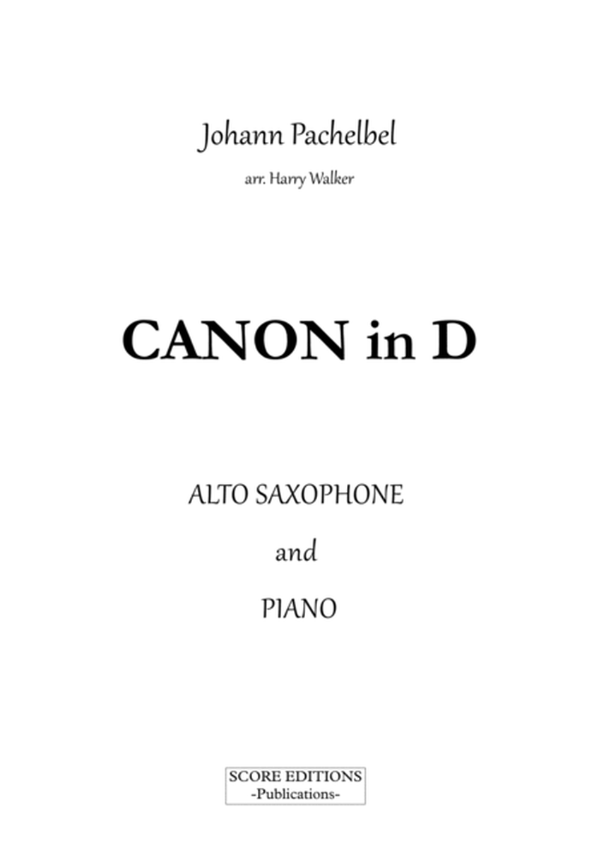 Pachelbel: Canon in D (for Alto Saxophone and Piano) image number null