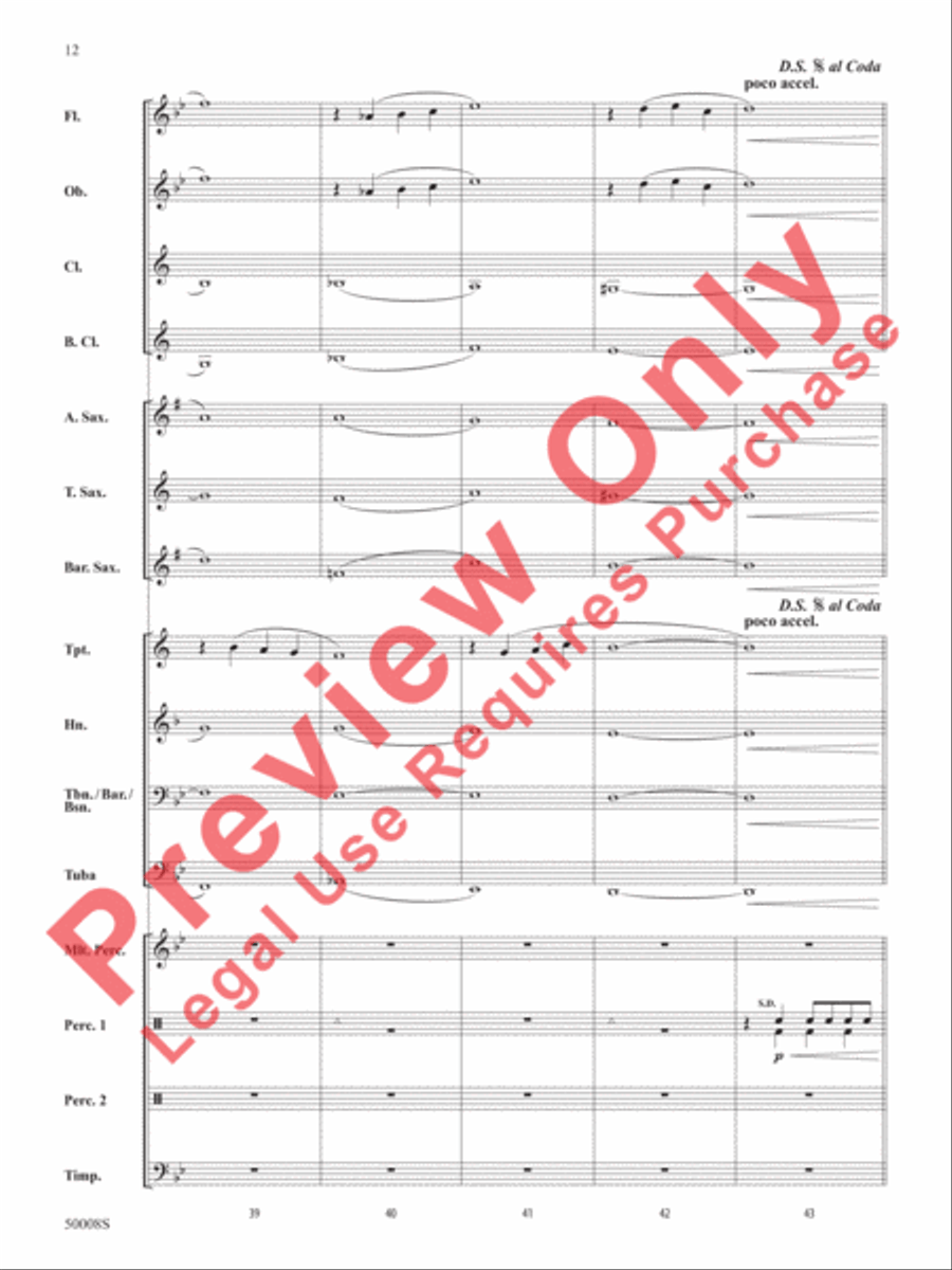 Galactic Nature Concert Band scores gallery preview page 13