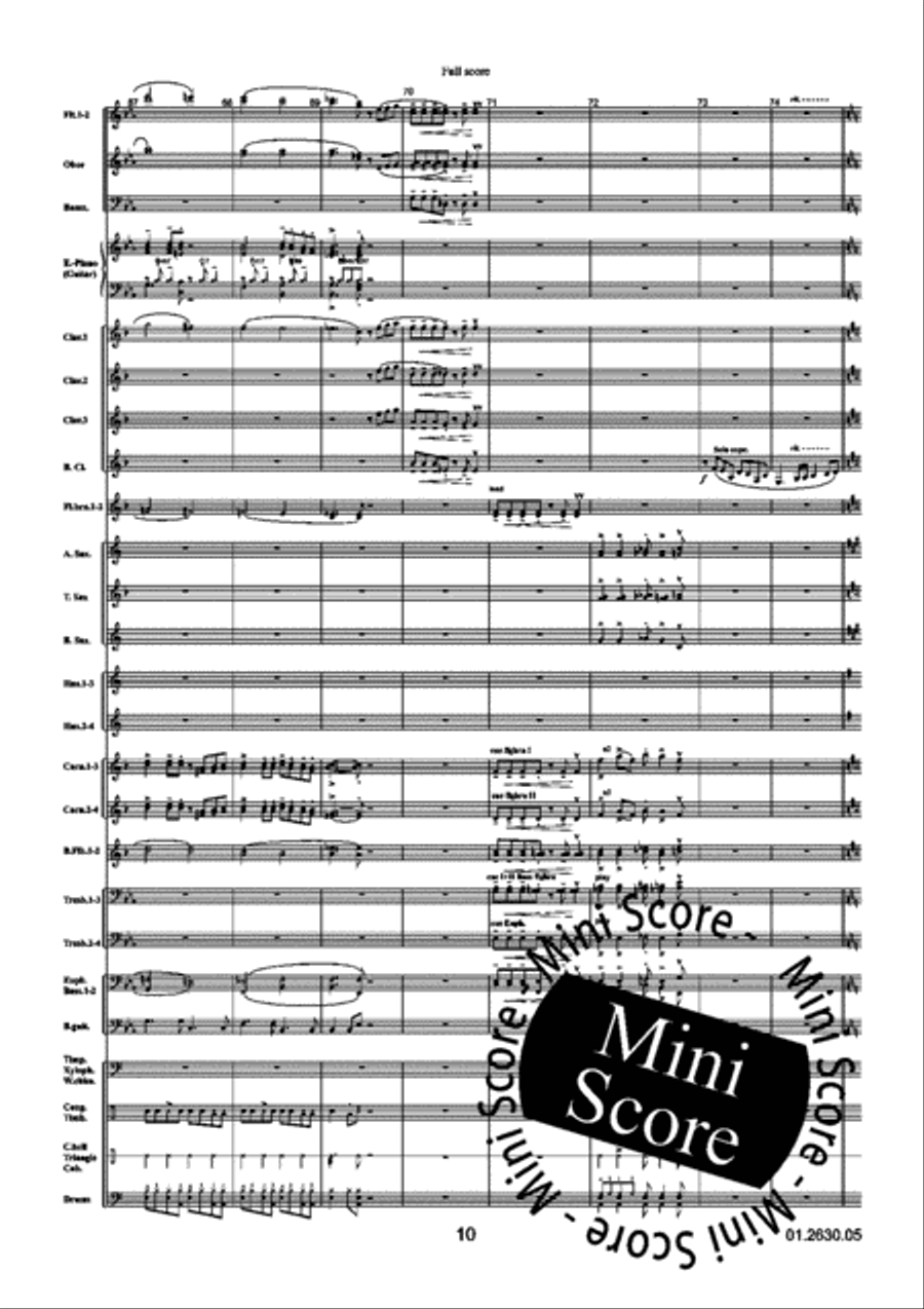 Latin Impressions Concert Band scores gallery preview page 16