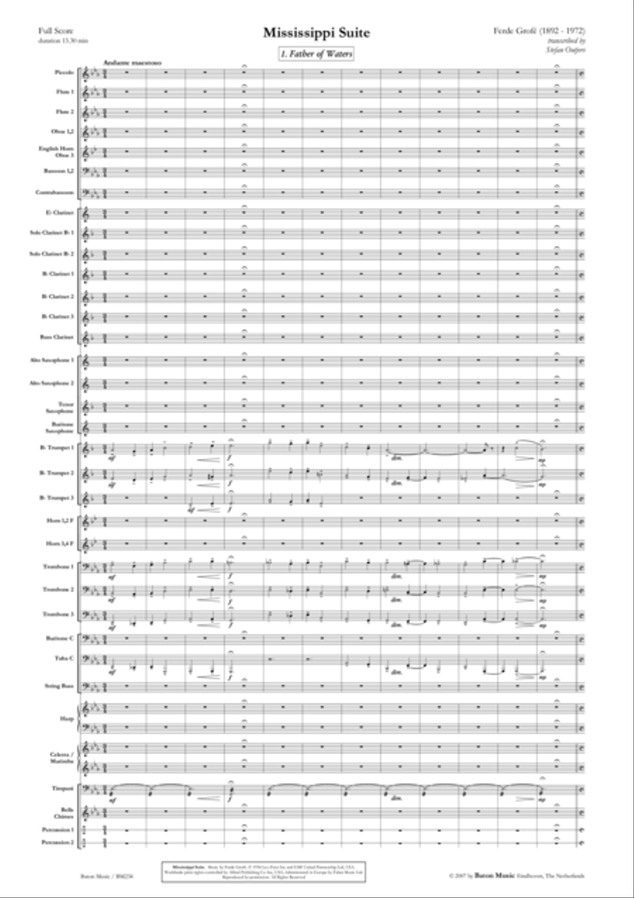 Mississippi Suite Concert Band scores gallery preview page 2