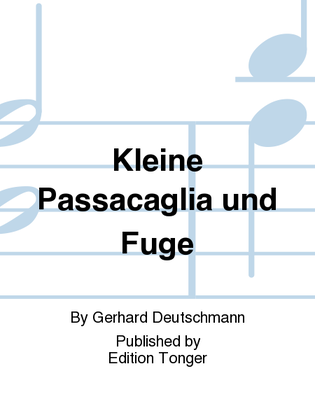 Book cover for Kleine Passacaglia und Fuge