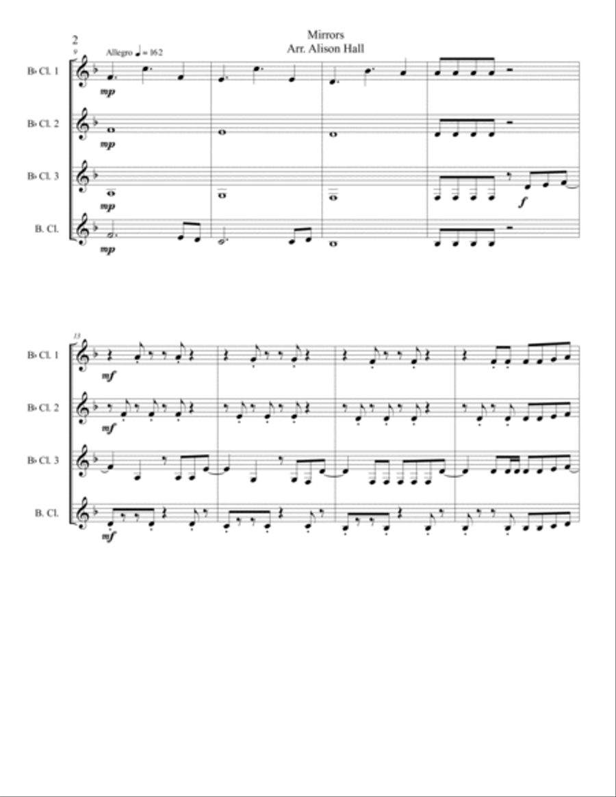Mirrors Woodwind Quartet scores gallery preview page 2