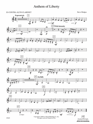 Anthem of Liberty: (wp) E-flat Contrabass Clarinet