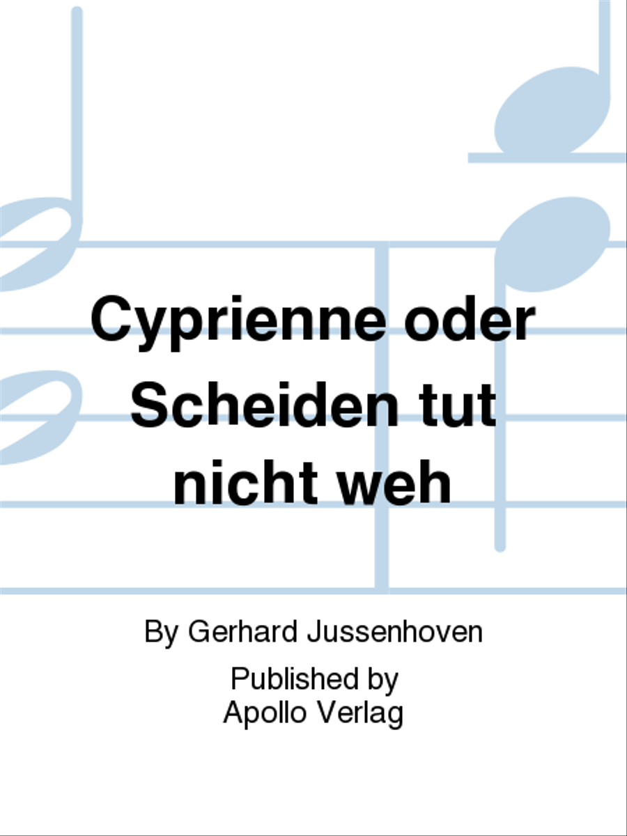 Cyprienne oder Scheiden tut nicht weh Voice scores gallery preview page 1