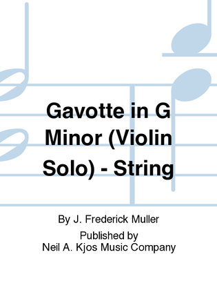 Gavotte in G Minor (Violin Solo) - String Set