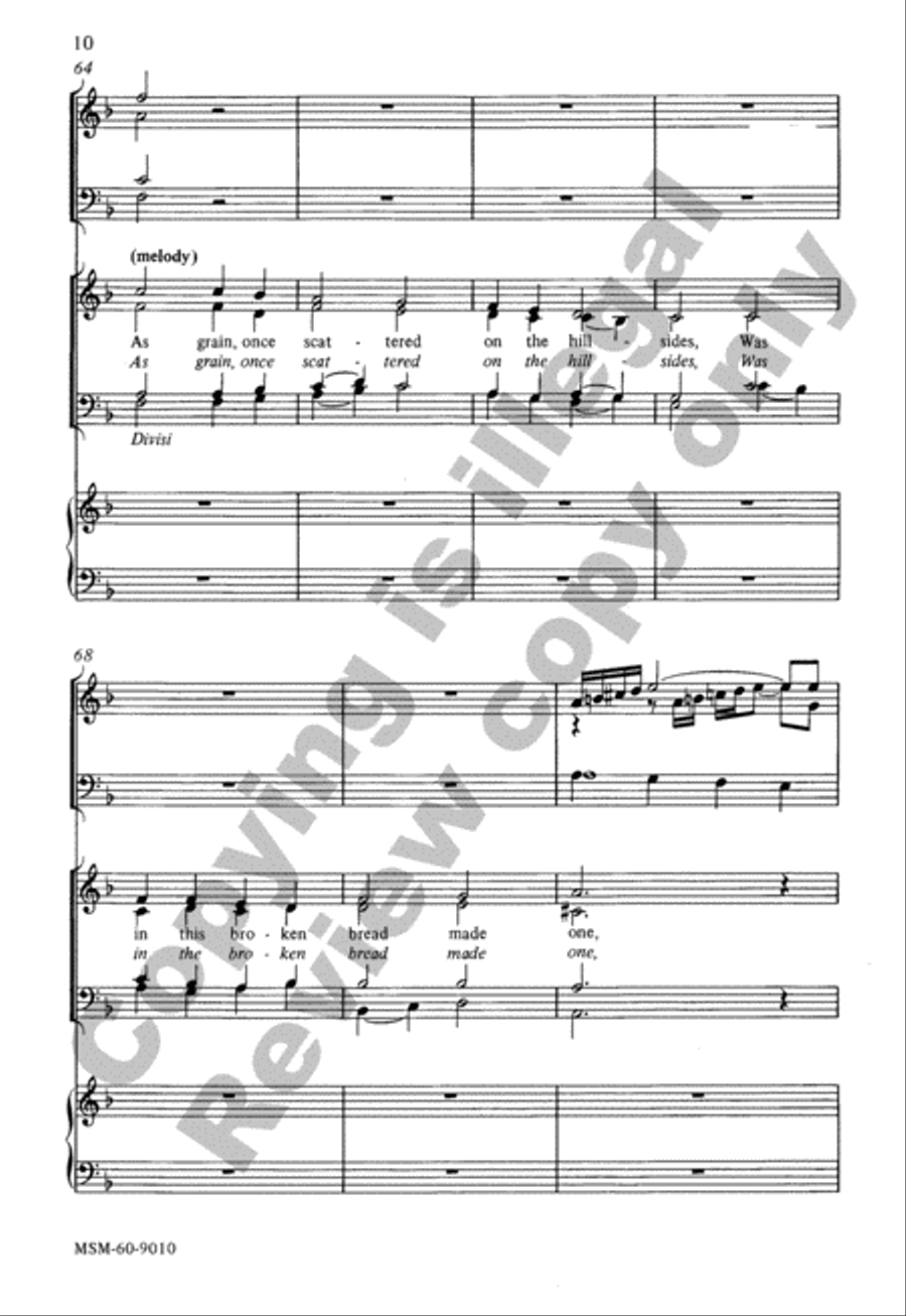 Father, We Thank Thee, Who Has Planted 4-Part scores gallery preview page 9