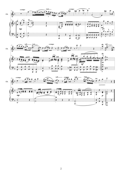 Mozart - Oboe quartet in F major K370 - 2 Adagio - Oboe and Piano image number null