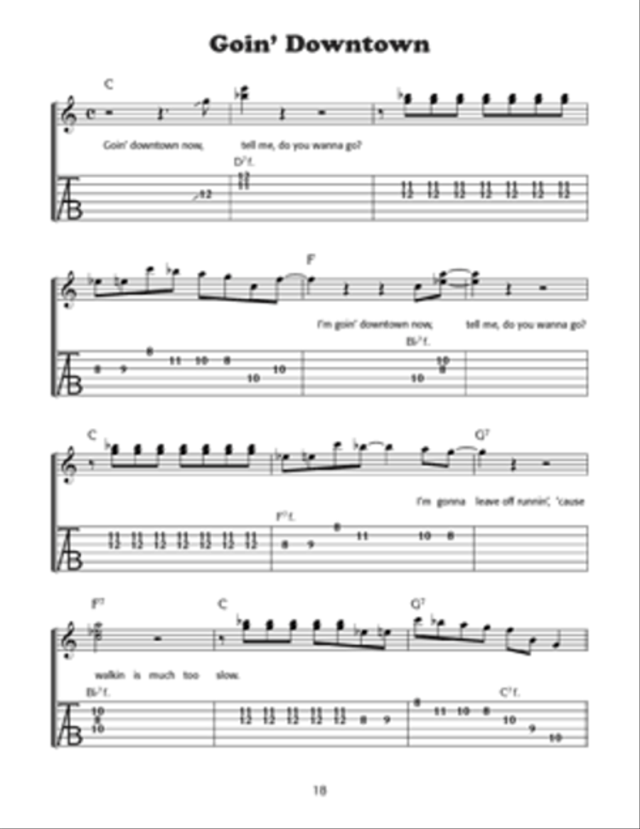 Electric Blues & Rock Guitar- The 1930's, 40's and 50's Electric Guitar scores gallery preview page 2