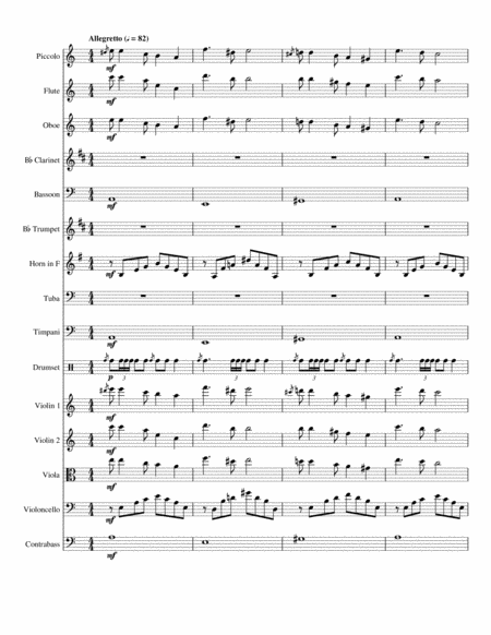 Opus 160a, Intermezzo for Small Orchestra in A-la (Score & Parts) image number null