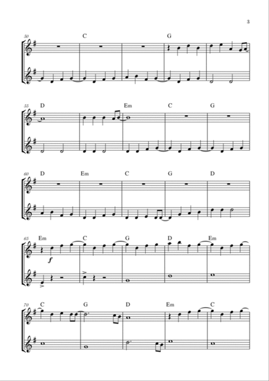Love Is Gone Love Is Gone Woodwind Duet scores gallery preview page 3