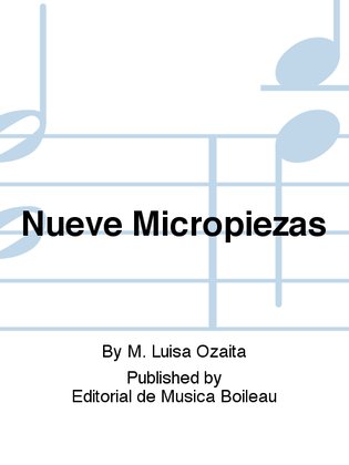 Book cover for Nueve Micropiezas