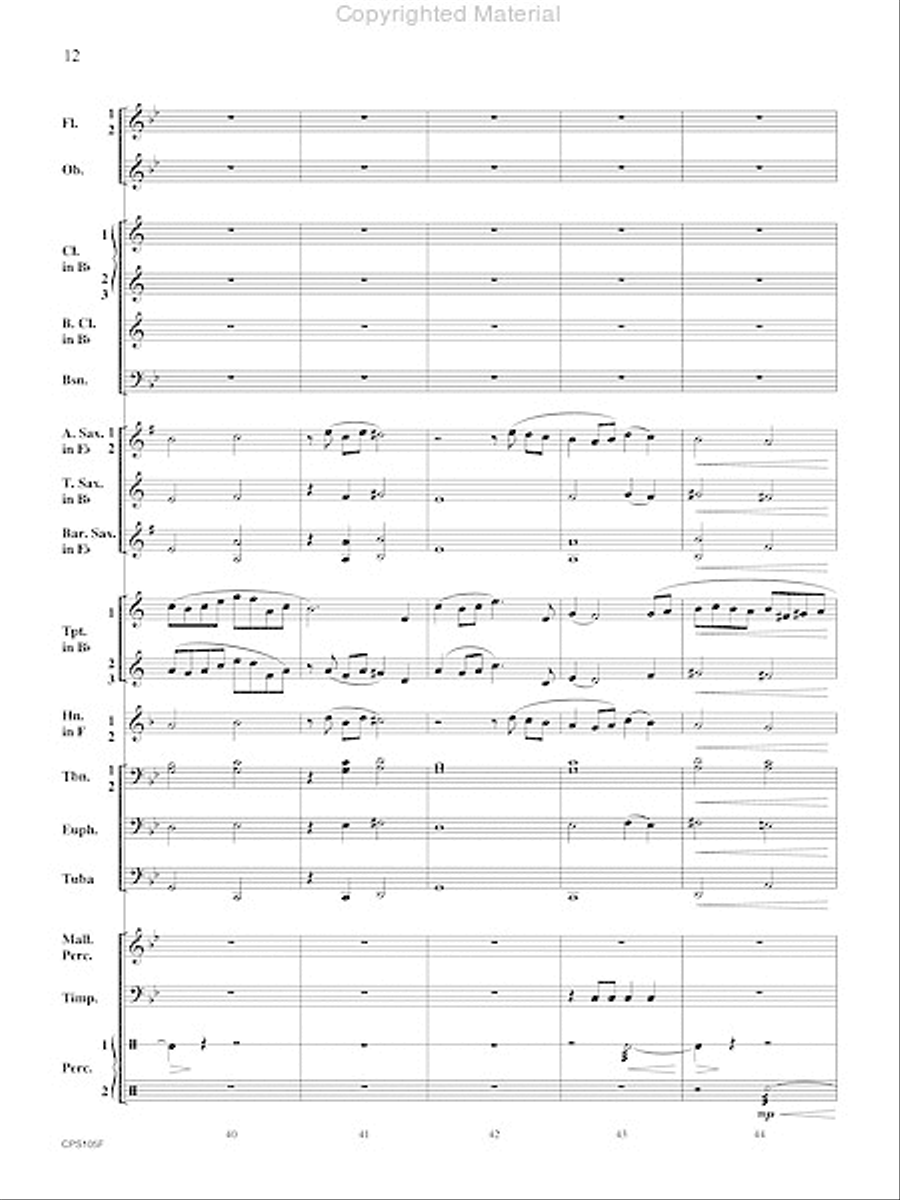A Land Remembered A Land Remembered Concert Band scores gallery preview page 13