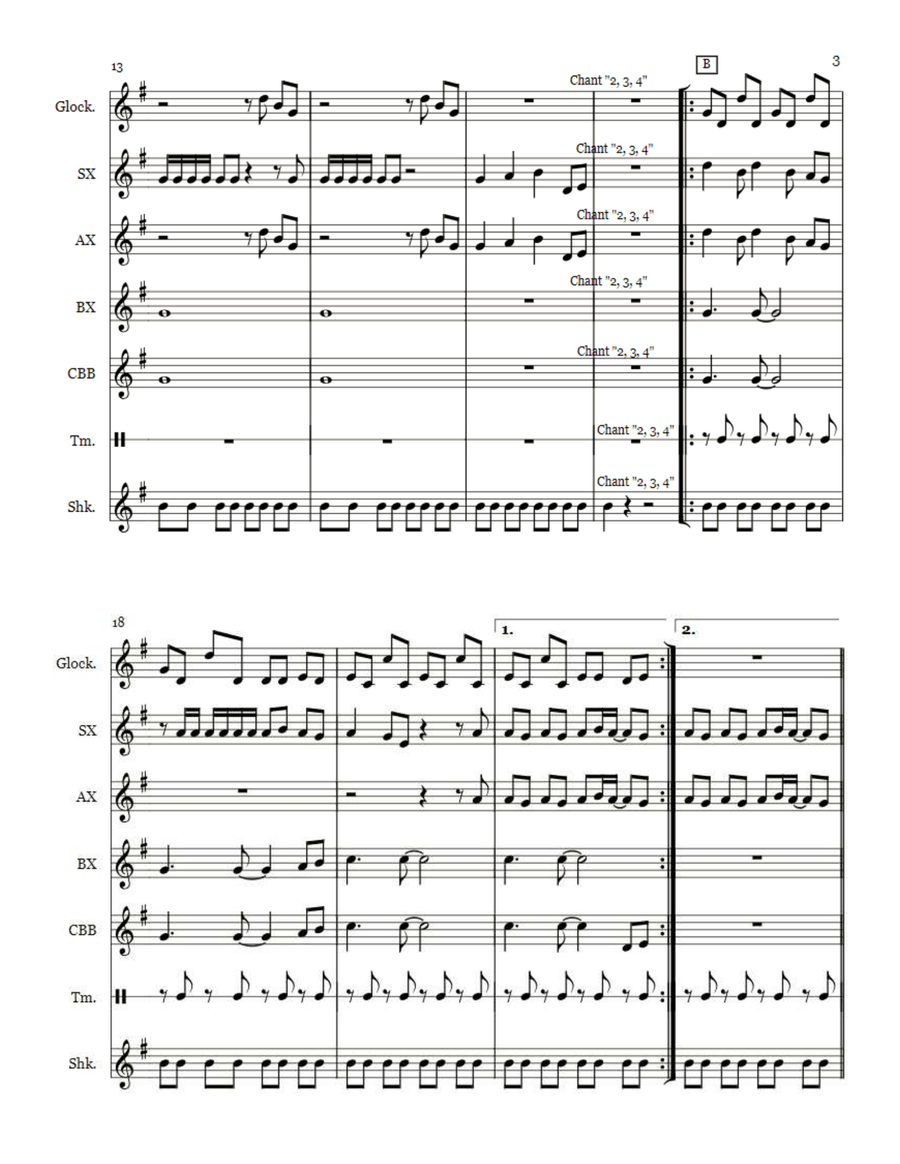 Best Day Of My Life Percussion Ensemble scores gallery preview page 3