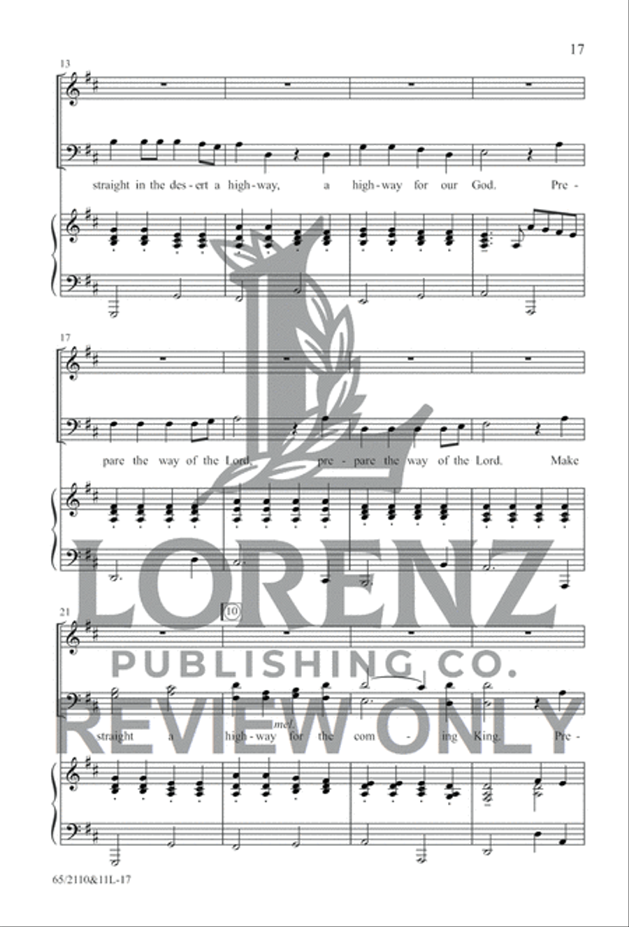 The Road to Bethlehem 4-Part scores gallery preview page 16
