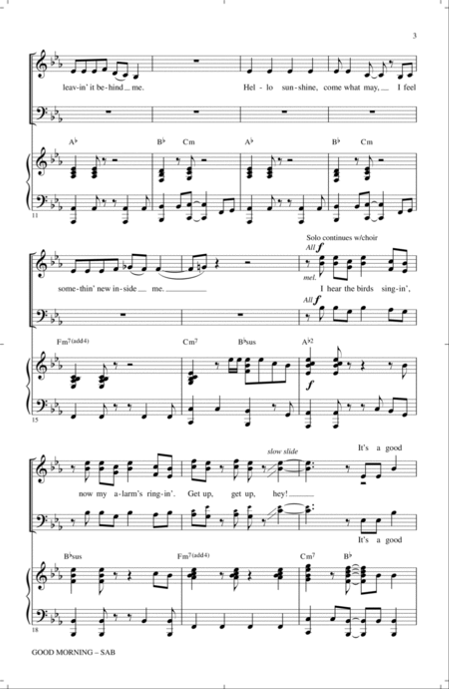 Good Morning Good Morning 3-Part scores gallery preview page 2