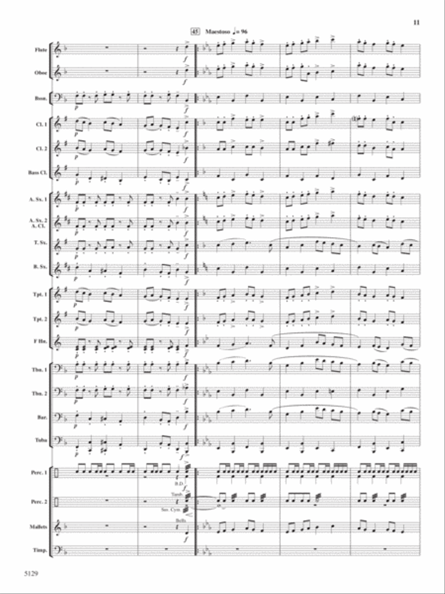 Witch's Dance Concert Band scores gallery preview page 11