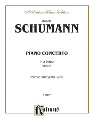 Book cover for Piano Concerto in A Minor, Op. 54