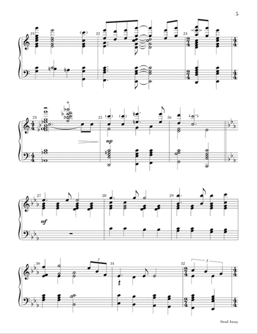 Steal Away Steal Away 5-Octaves scores gallery preview page 4