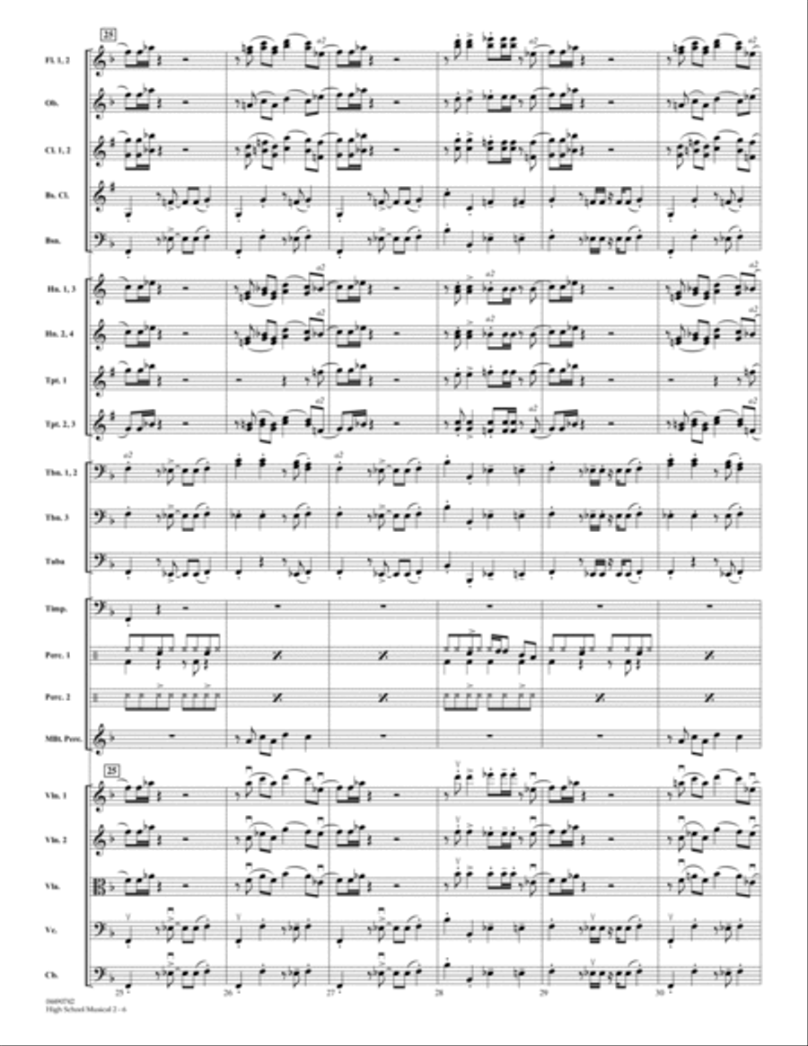 High School Musical 2 - Full Score Full Orchestra scores gallery preview page 6