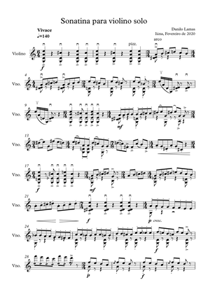 Sonatina for solo violin
