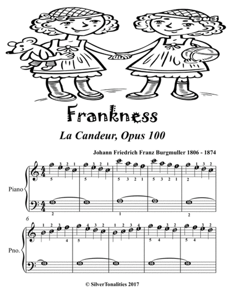 Frankness La Candeur Opus 100 Easiest Piano Sheet Music 2nd Edition