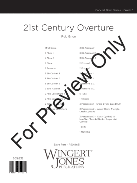 21st Century Overture - Full Score