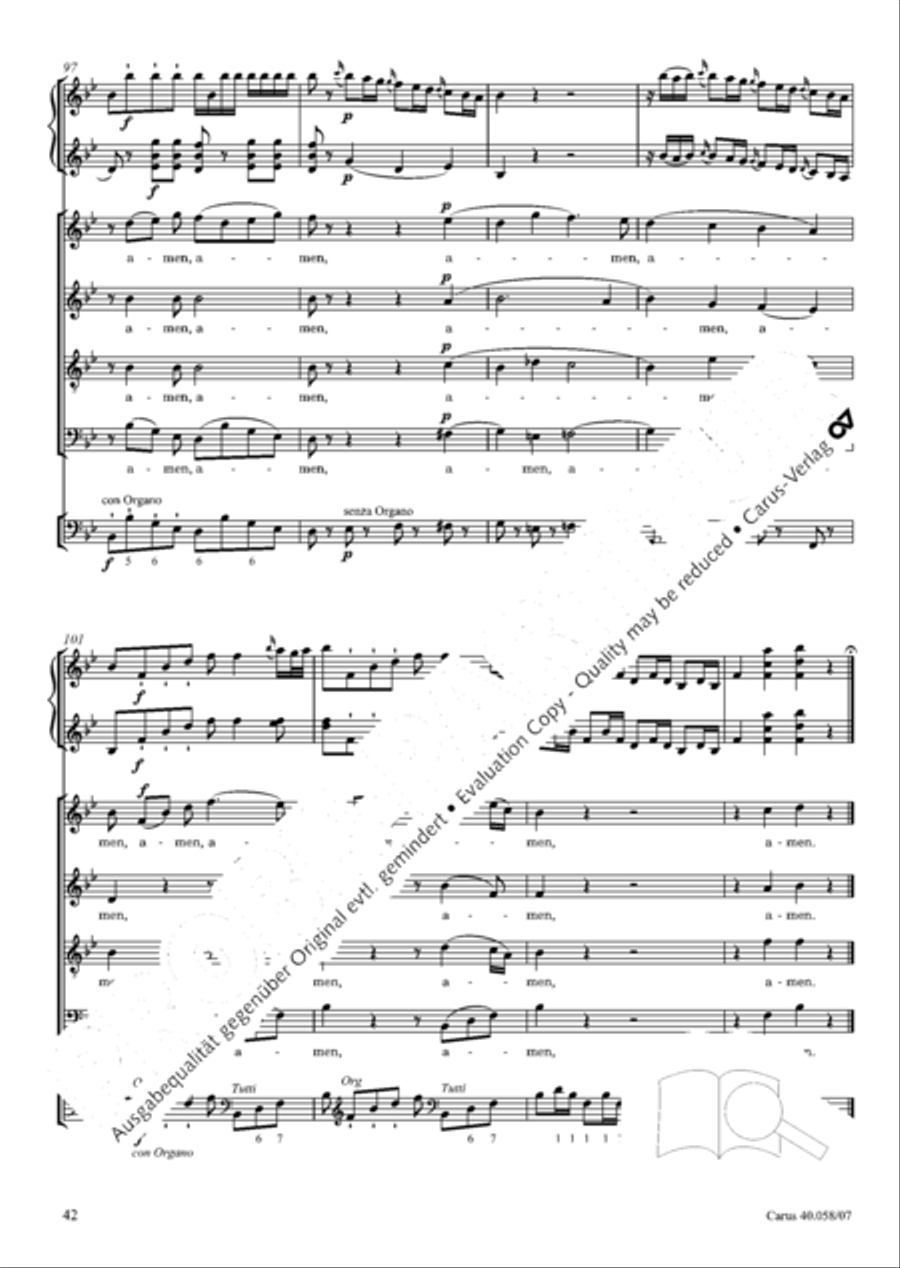Vesperae solennes de Dominica 4-Part scores gallery preview page 47