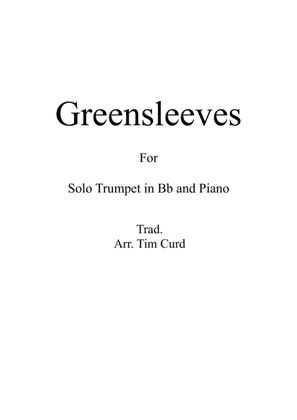 Book cover for Greensleeves for Trumpet in Bb and Piano