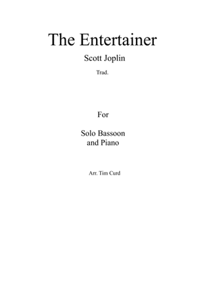 Book cover for The Entertainer. For Solo Bassoon and Piano