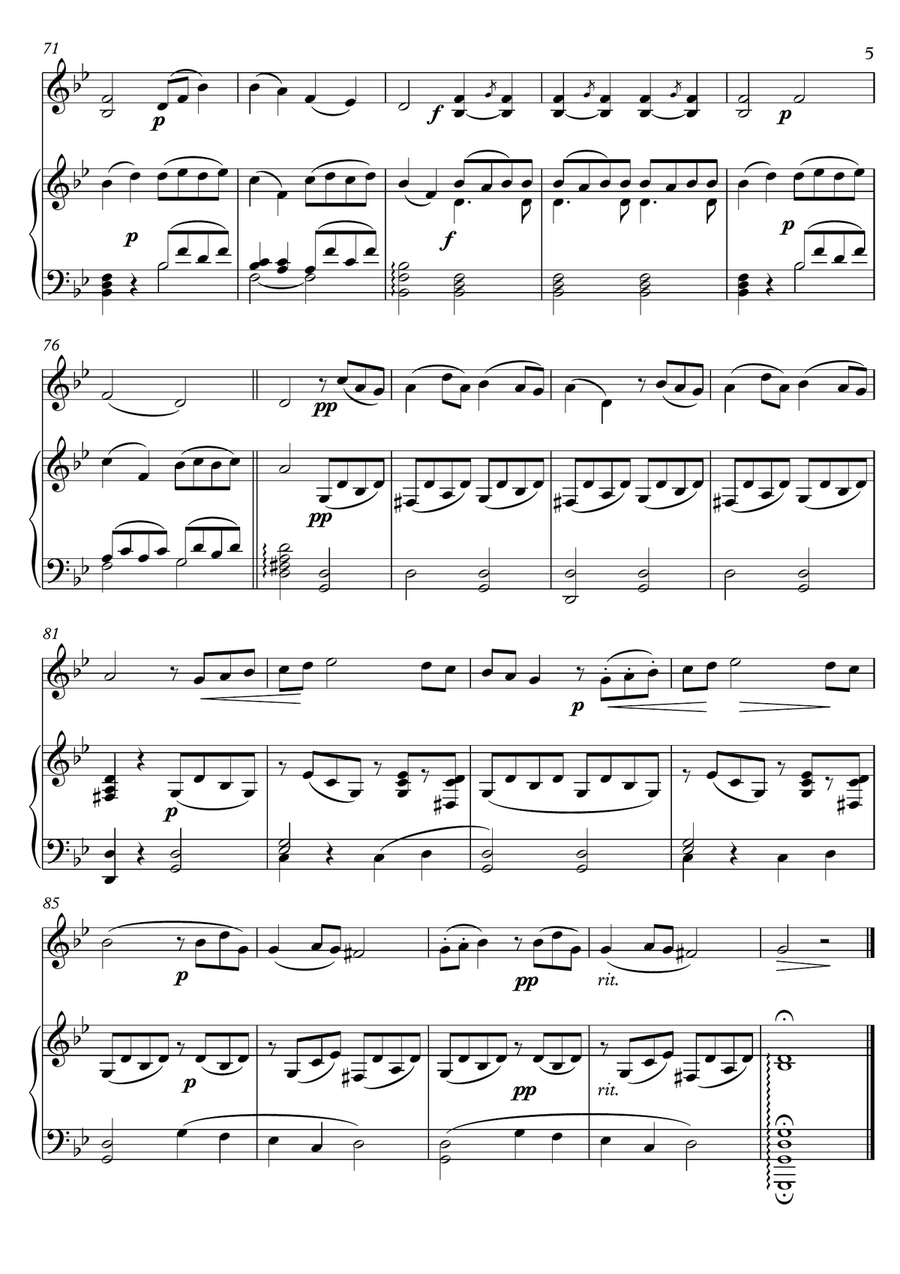 Romanesca 16th century Violin Piano duet Violin scores gallery preview page 5