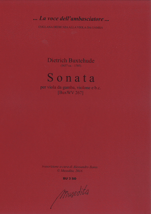 Book cover for Sonata BuxWV 267 (Ms, S-Uu)