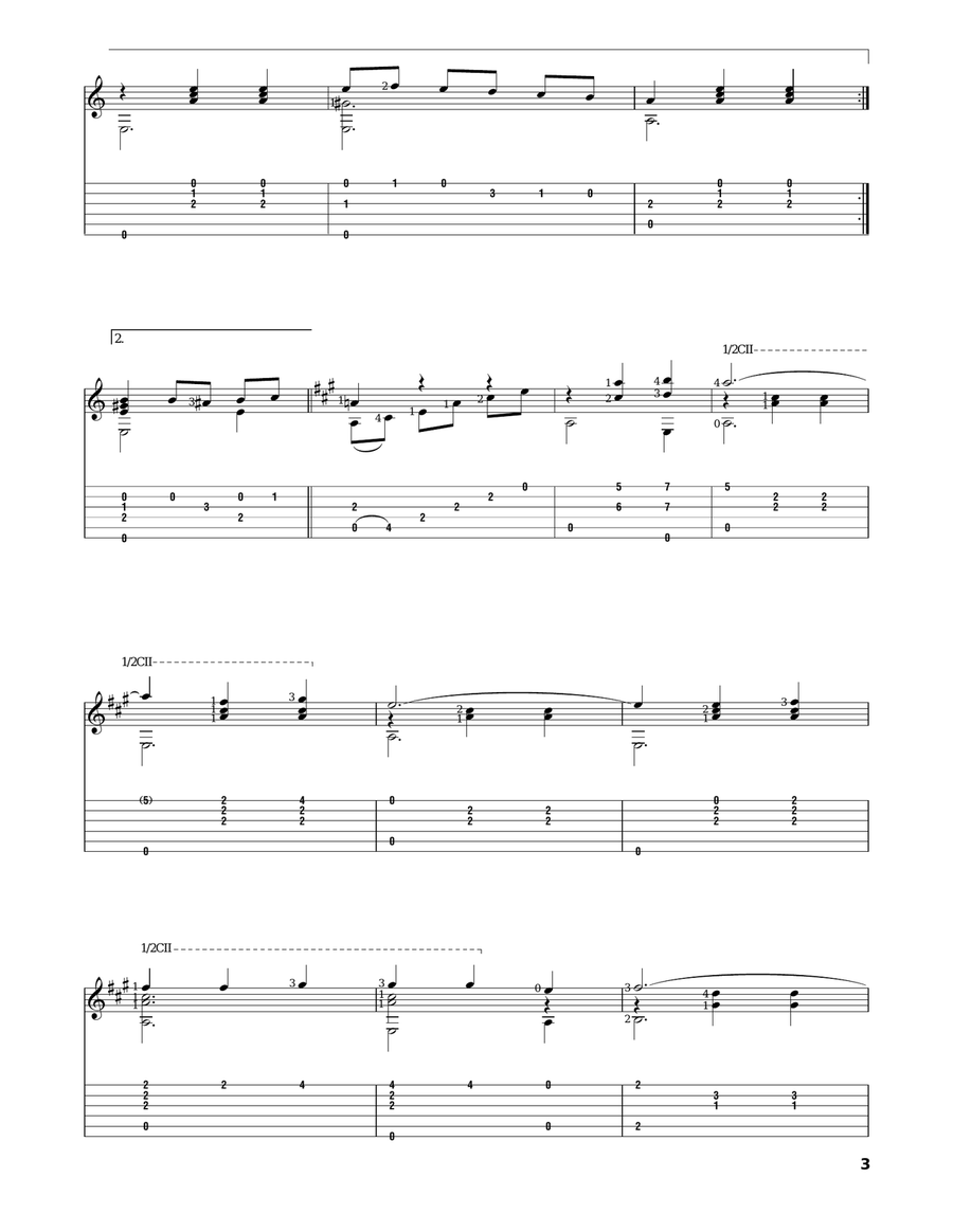 Oh Marie Oh Marie Electric Guitar scores gallery preview page 3