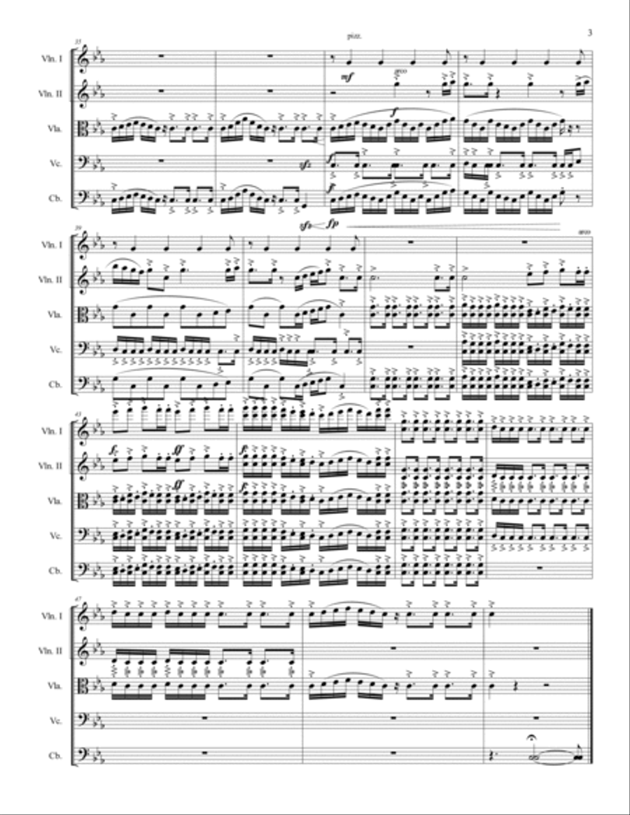 Op. 28 - Decipiat for String Quintet String Quartet scores gallery preview page 3