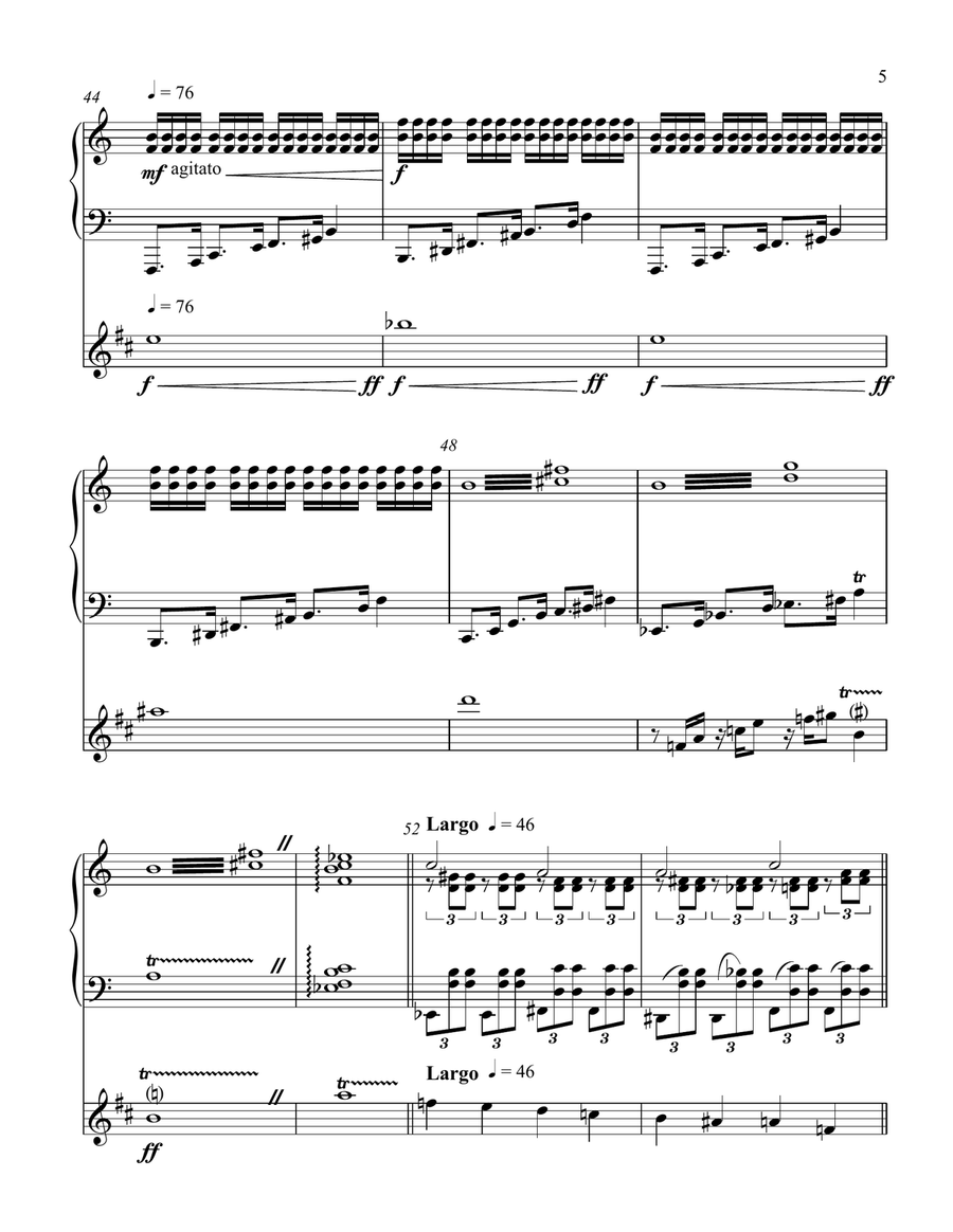 Duet for Piano and B-flat Clarinet Woodwind Duet scores gallery preview page 5