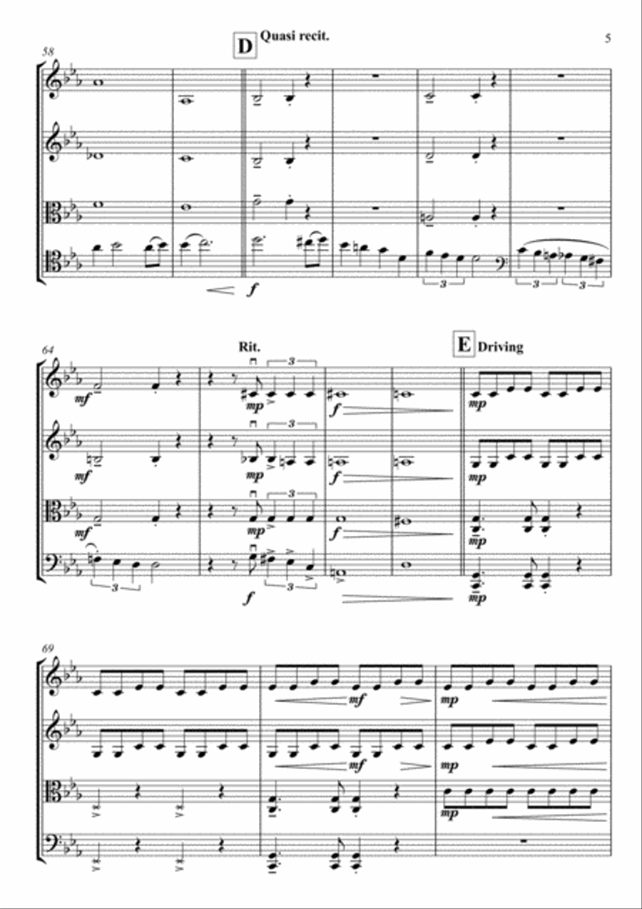 Stomp Royale String Quartet scores gallery preview page 6