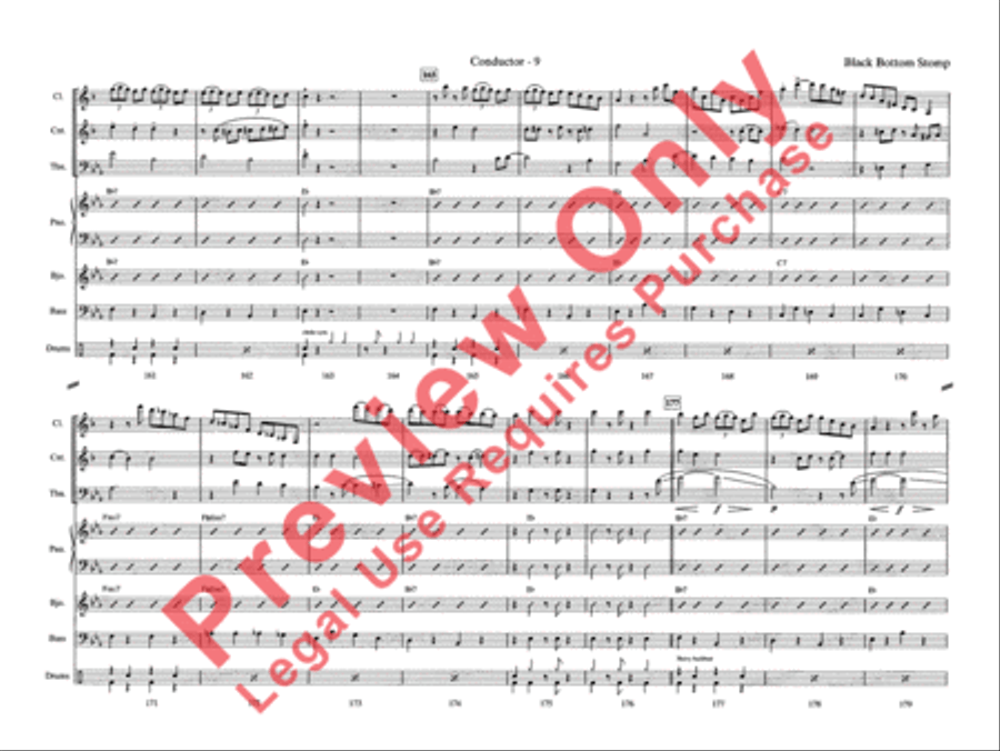Black Bottom Stomp Jazz Ensemble scores gallery preview page 16