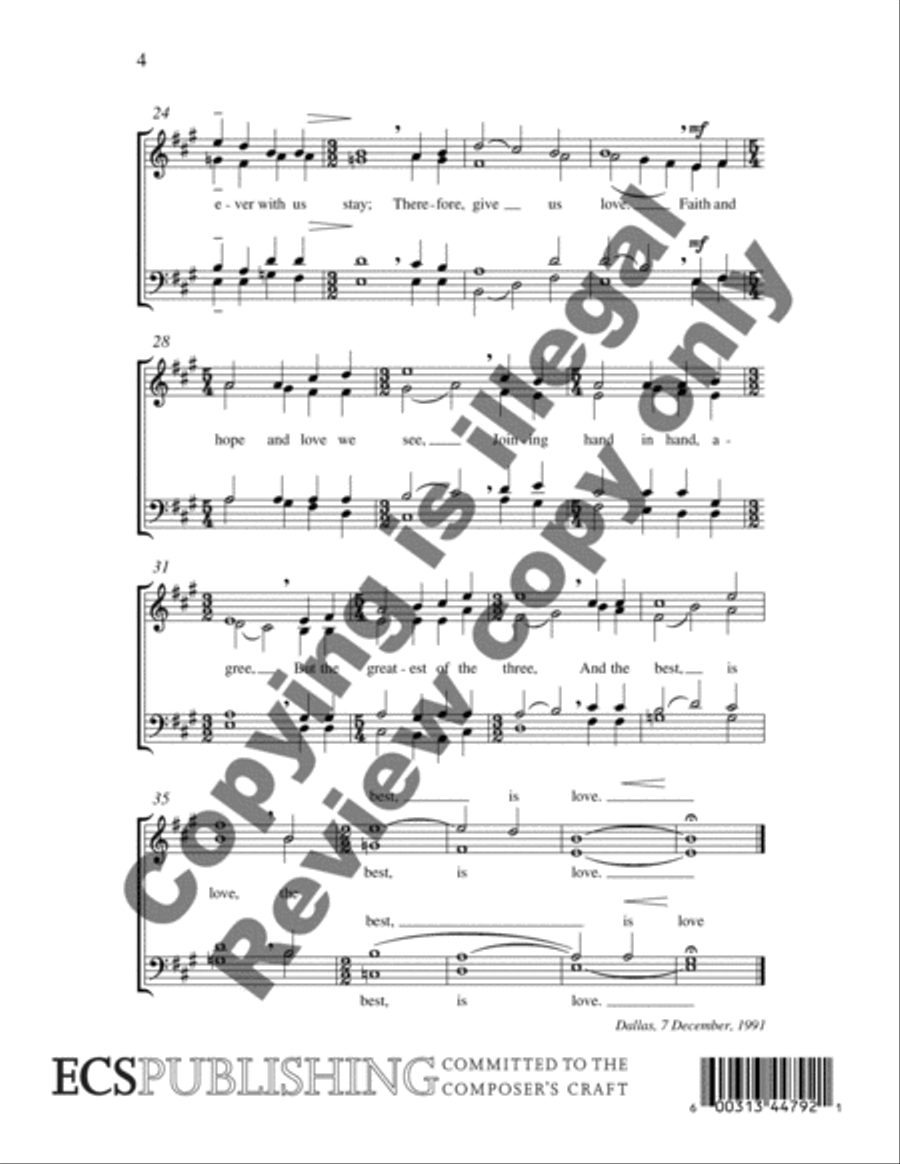 Gracious Spirit, Holy Ghost 4-Part scores gallery preview page 6
