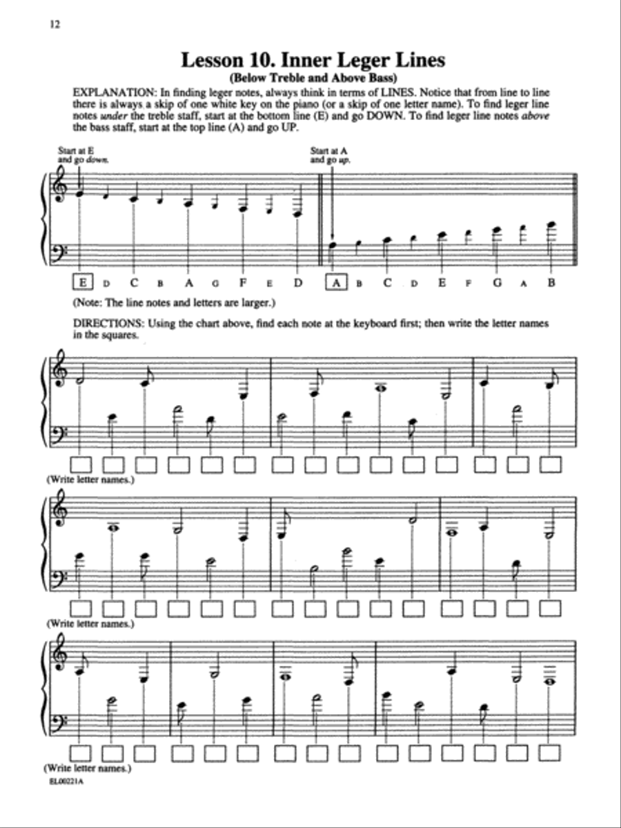 Note Speller, Book 2 Piano Method scores gallery preview page 3